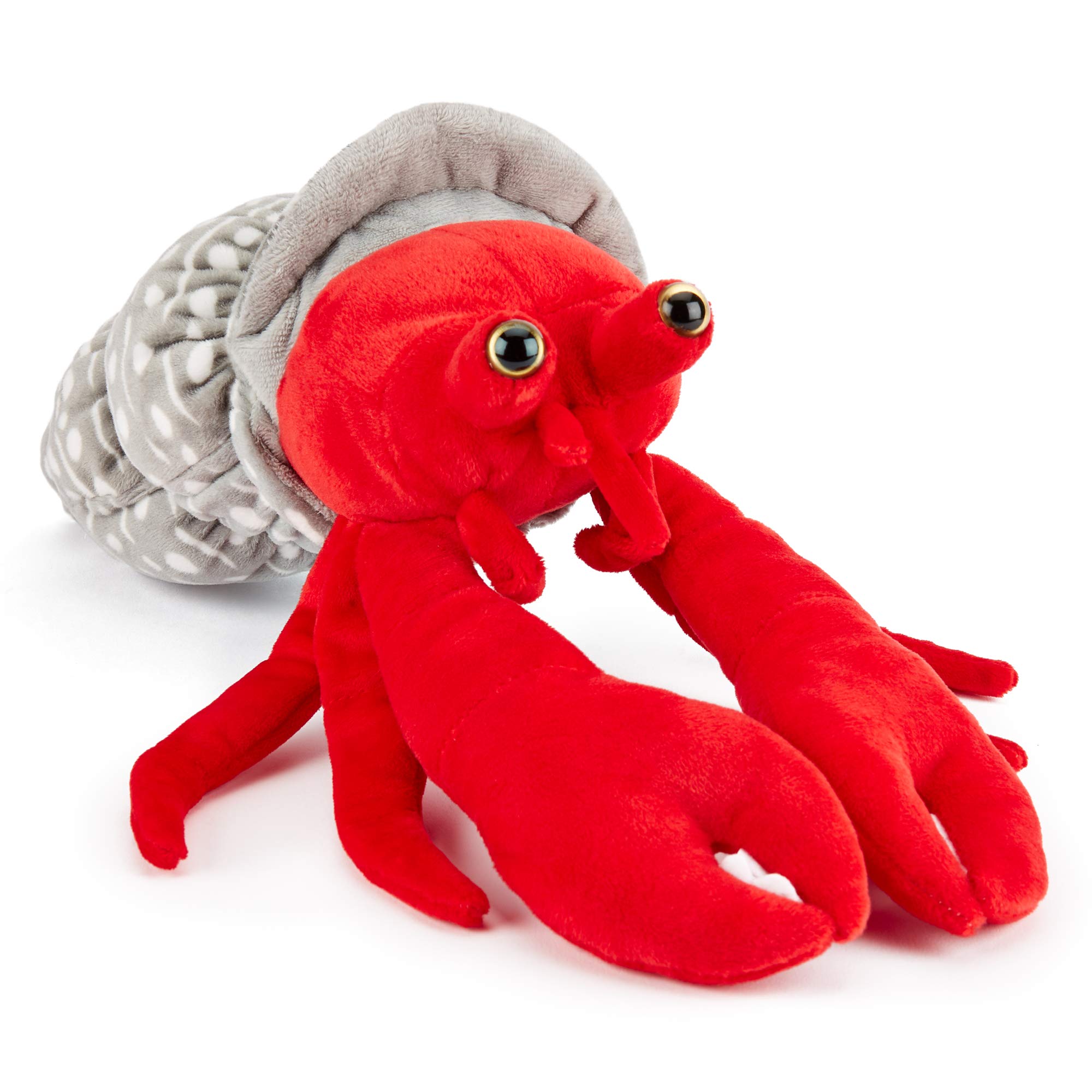 Zappi Co Plush Children's Stuffed Soft Cuddly Plush Toy-Part of Safari Animals Collection, Perfect for Kids (39cm Depth)(Hermit Crab)
