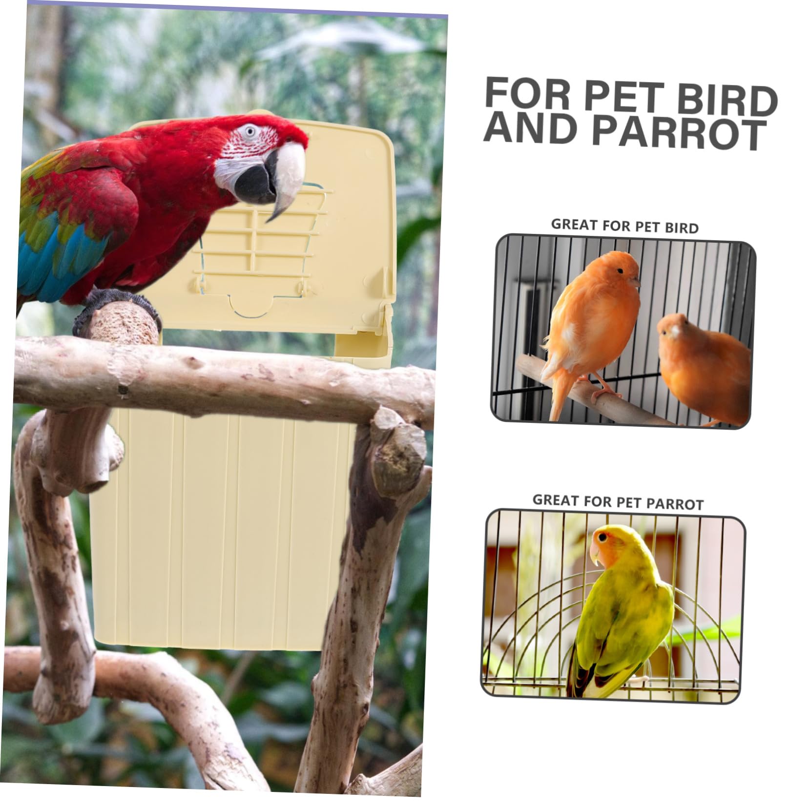 Yardwe Vogel-inkubationskasten Vogel-sitzkasten Vogelbedarf Kunststoff-vogelhaus für Finken Spatzen