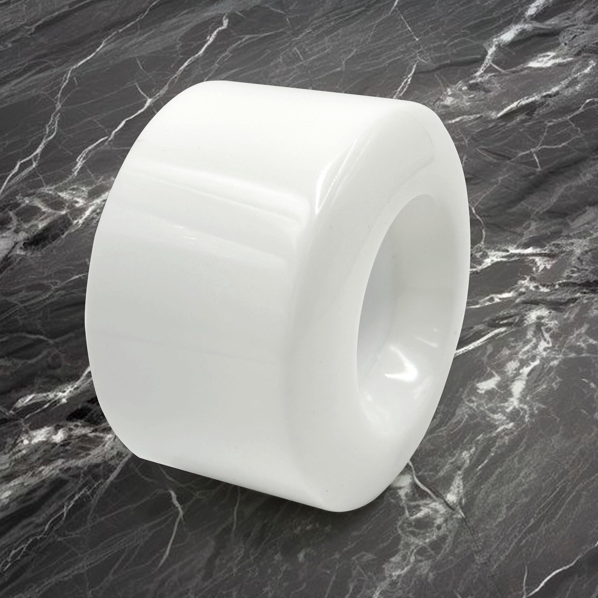 Naivskb Blank Roller Skate Wheels 53mm x 32mm 86a Polyurethane White 4 Pack Quad Skates Skateboard Indoor Outdoor Skate