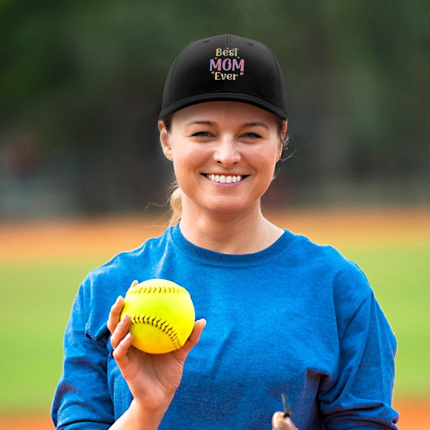 Baseball Cap Adjustable Trucker Hat Breathable Black Cap for Outdoor Running Hiking Travel Gift for Men Women - Image 5