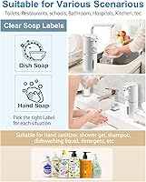 Vista 6 de Automatic Liquid Soap Dispenser,4-Level Adjustable, Wall Mount,USB Rechargeable,12.8oz/ 380ml,Touchless Hand & Dish Soap Dispenser for Bathroom