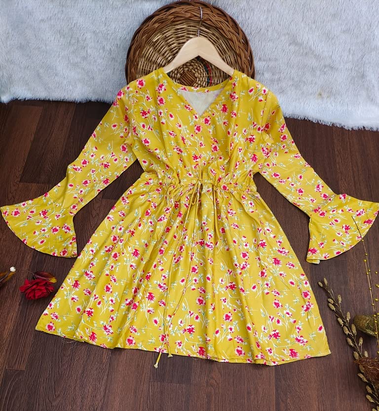 Image of OM SAI LATEST CREATION Western Dresses for Women | Short A-Line Dress for Girls | Mini Dress for Women Dress for Women