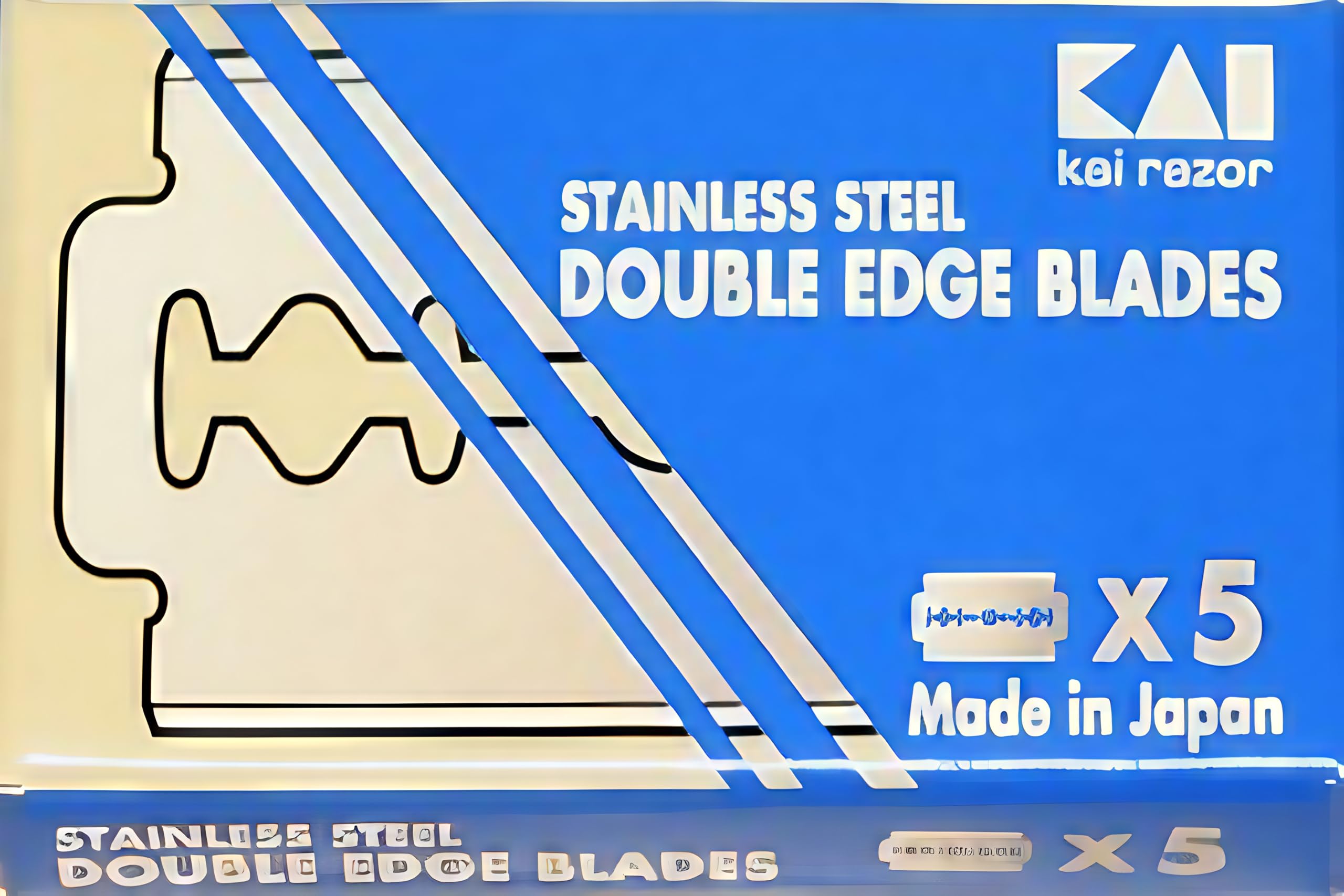 KAI Stainless Steel – 100 ostrzy do golenia premium dla gładkiego golenia