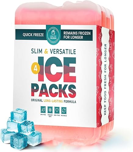 Miniatura 45 de Healthy Packers Cool Pack, Slim Long-Lasting Ice Packs - Great for Coolers or Lunch Box