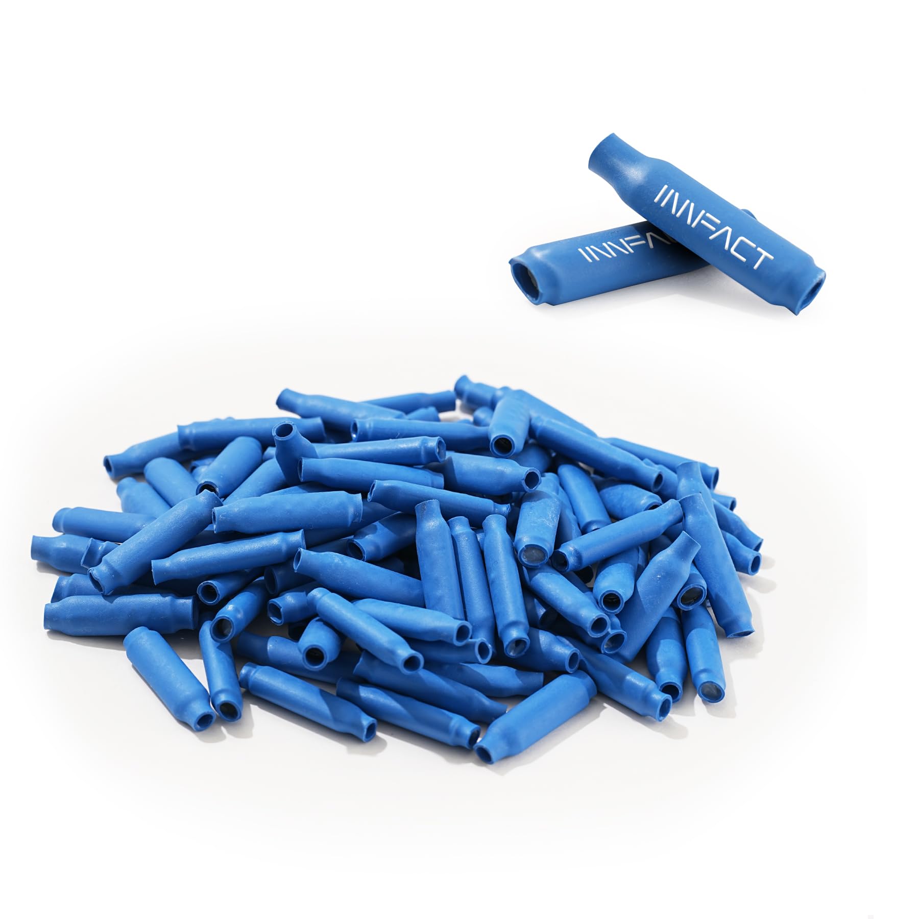 100 Pcs Low Voltage B Connectors Wire Splices Gel Filled, Waterproof Electrical Wire Crimp Bean Type Cable Connector for Outdoor Telephone Phone Security Lighting