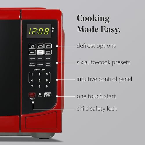 Miniatura 3 de Farberware Horno microondas de encimera de 0.7 pies cúbicos, 700 vatios de potencia, configuración de cocción automática, descongelación, fácil