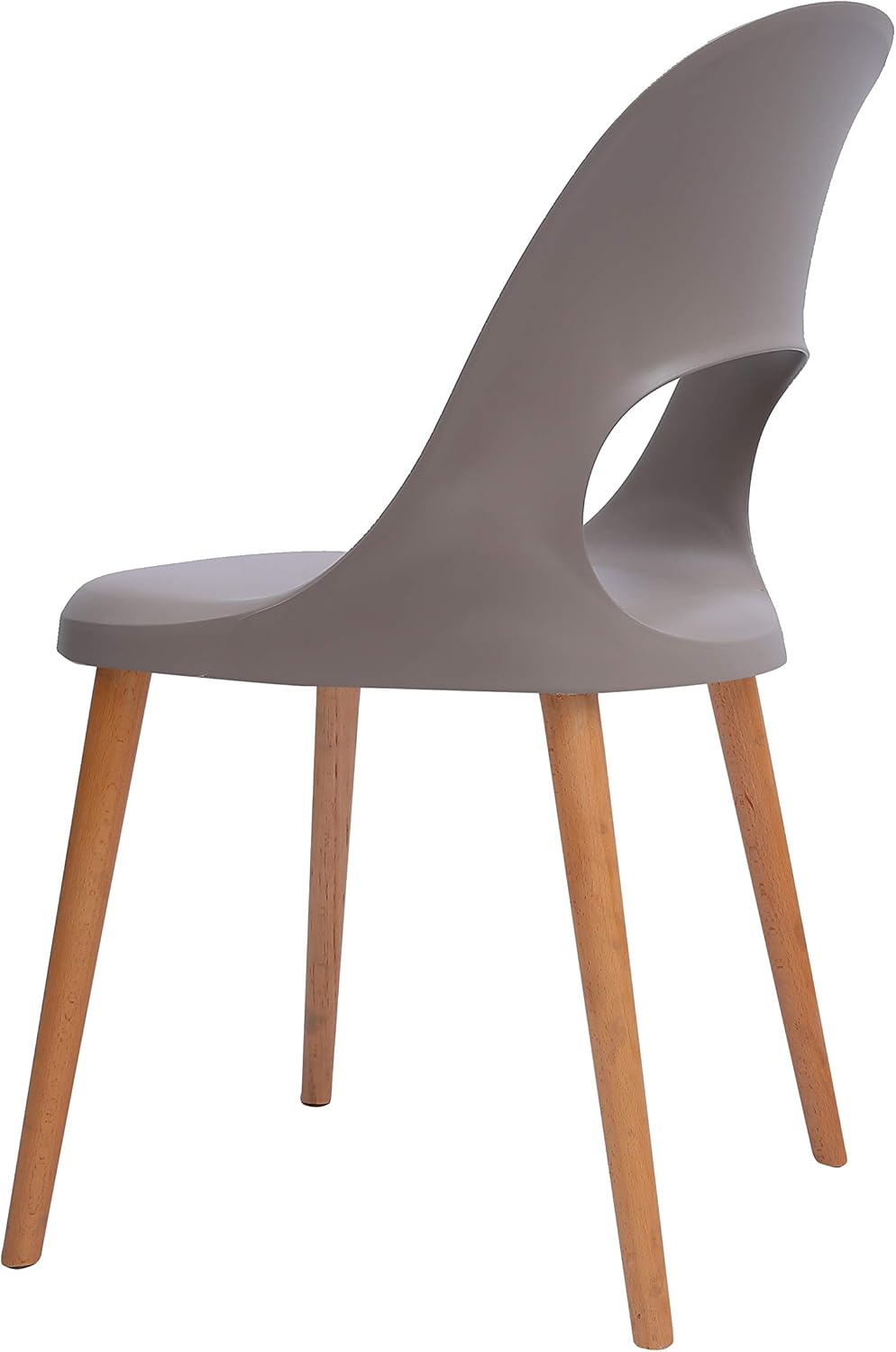 🔥 Hоt Dеаlѕ Amazon Brand - Rivet Henrik Modern Open-Back Plastic Dining Chair, Set of 2, 18.5W, Mild Gray