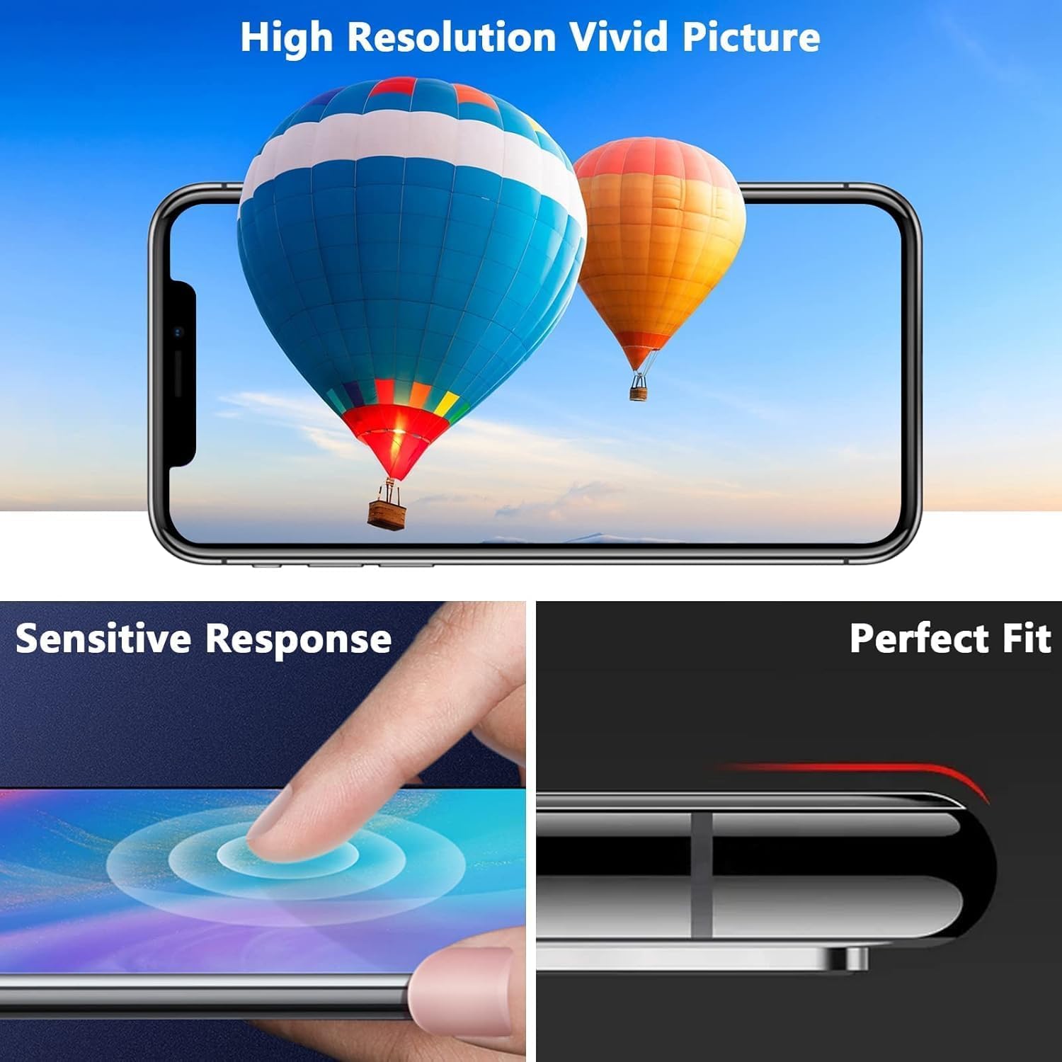 for iPhone 12 Pro Max Screen Replacement 6.7 inch, 3D Touch LCD Screen Digitizer Front Display Assembly with Waterproof Seal+Tempered Glass+Repair Tools