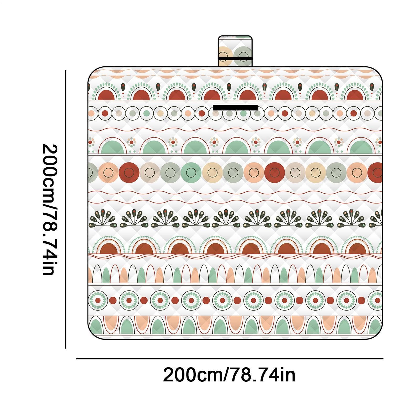 Grande Couverture De Pique-Nique Tapis Anti-Sable Portable 200 cm x 200 cm