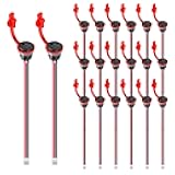 ALAMSCN 20PCS Type-C Female Chassis Wire 2Pin USB Connectors 3A Type-C Female Socket Connector Black(2pin with Terminal)