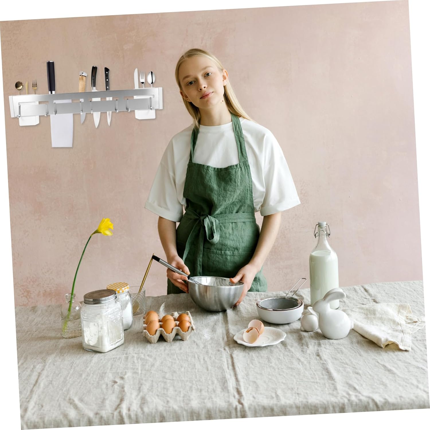 3pcs Sturdy Cutter Holder for Kitchen Wall Mount Cutlery Rack Easy Install Utensil Holder