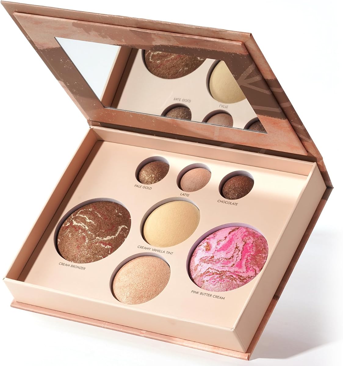 Baked Full Face Palette for Mature Skin All In One Makeup Palette | Bronzer, Blush, Highlighter & Eyeshadows,Smooth Velvet Texture/Vegan & Cruelty-Free/Travel-Friendly