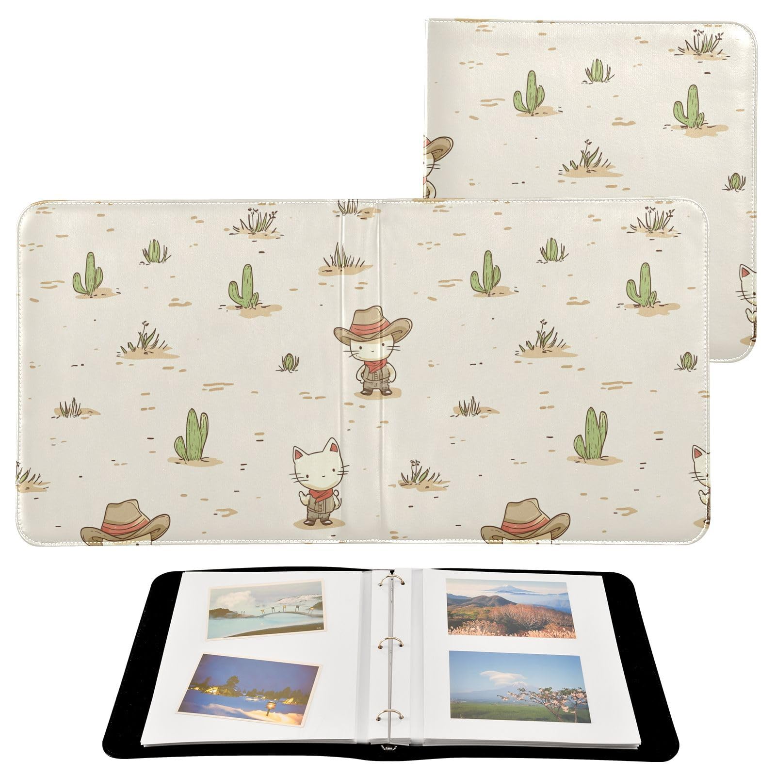 Vast Grasslands Scrap Book Fotoalben, Fotobücher, selbstklebende Seiten für Bilder aller Größen, 10 x 15 cm, 12 x 17 cm, 15 x 20 cm