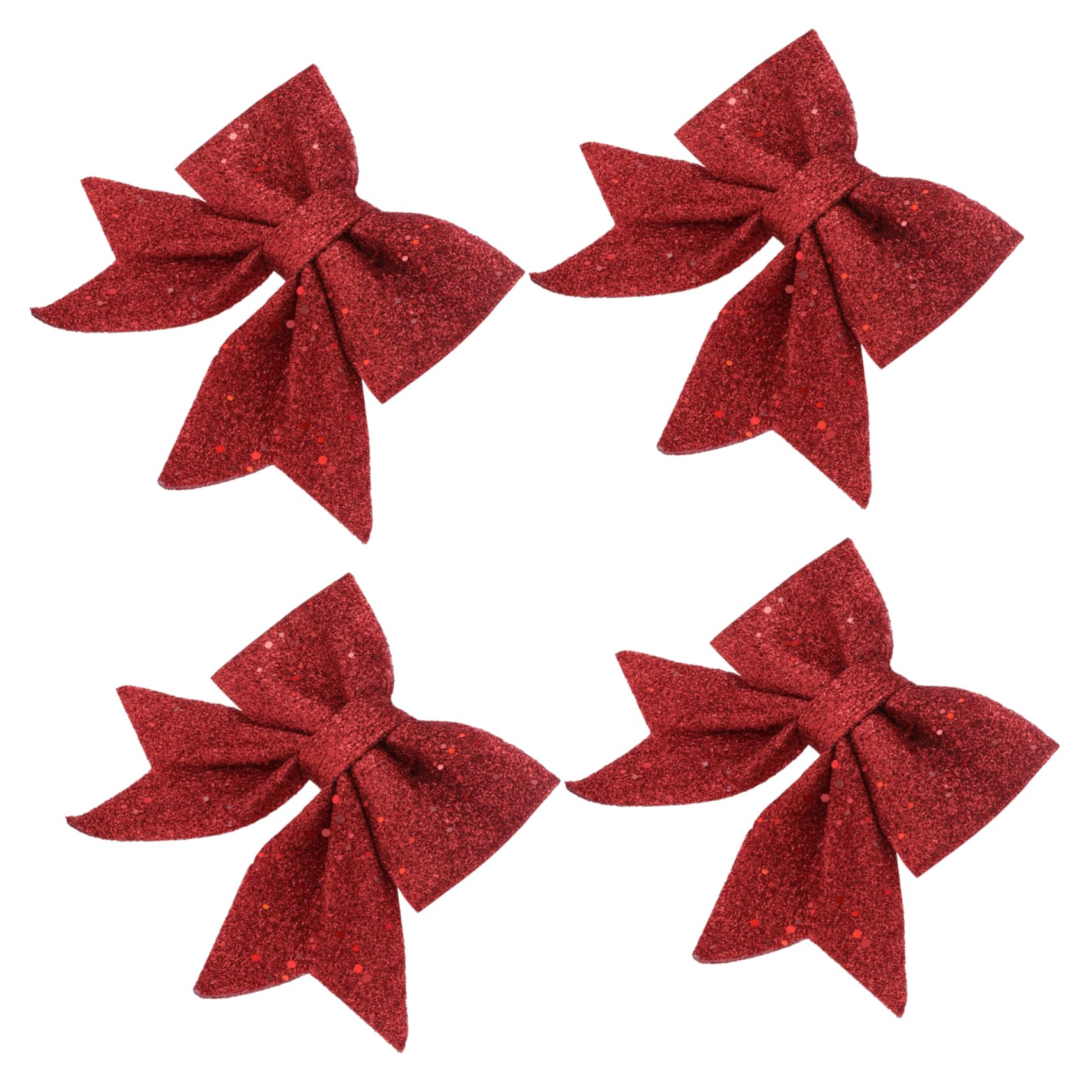 Cabilock 4piezas Lazos Decorativos DIY para Árbol de Navidad Adornos Colgantes Polvo Lazos Navideños para Decoración de Obsequio para Escaparate