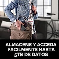 Vista 4 de Disco duro externo portátil Seagate de 5 TB - USB 3.0 para PC, Mac, PS4 y Xbox - Servicio de rescate de 1 año (STGX5000400), color negro