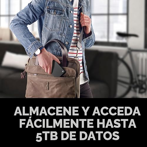 Vista 4 de Disco duro externo portátil Seagate de 5 TB - USB 3.0 para PC, Mac, PS4 y Xbox - Servicio de rescate de 1 año (STGX5000400), color negro