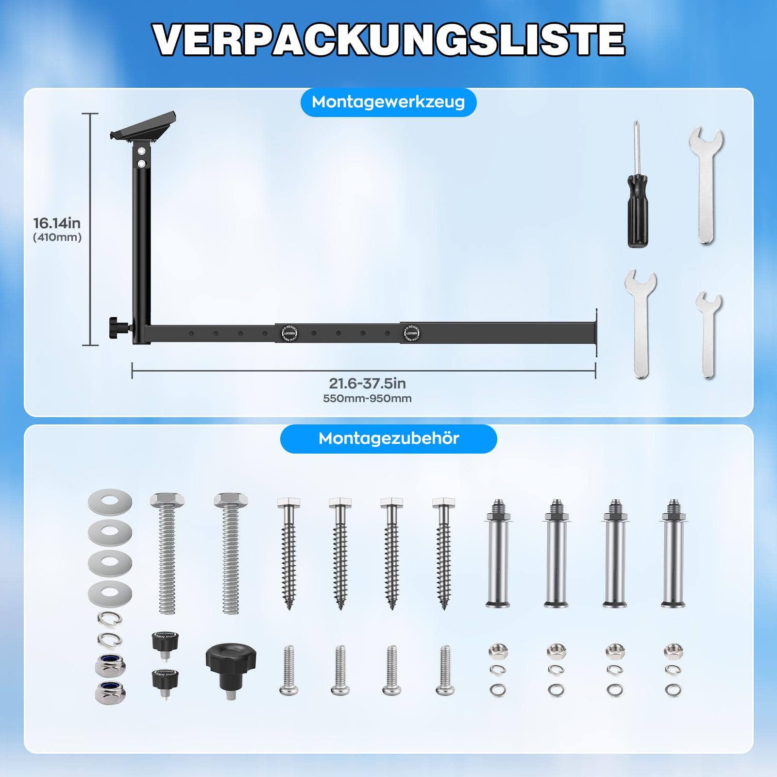 IMAYCC Kit de Starlink Gen 3 Mount, Rétractables Longue Support Mural de Toit Starlink V3 360° Réglable et Rotatif avec Adaptateur de Tube Starlink Gen 3 pour Starlink Internet Standard Kit