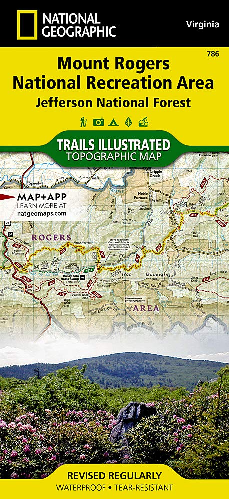 Mount Rogers National Recreation Area [Jefferson National Forest] (National Geographic Trails Illustrated Map (786))