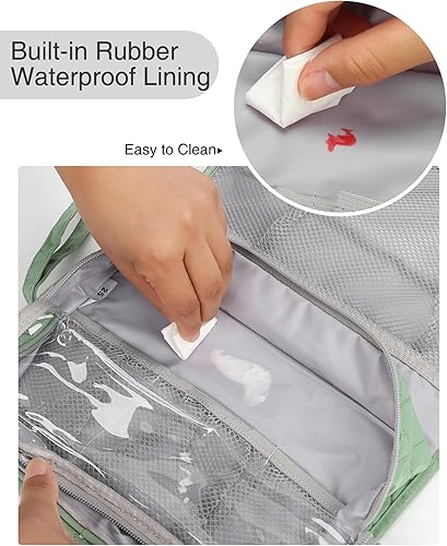 Miniatura 8 de Relavel Neceser colgante para hombres y mujeres para viajar, 01-verde, Neceser colgante para mujer