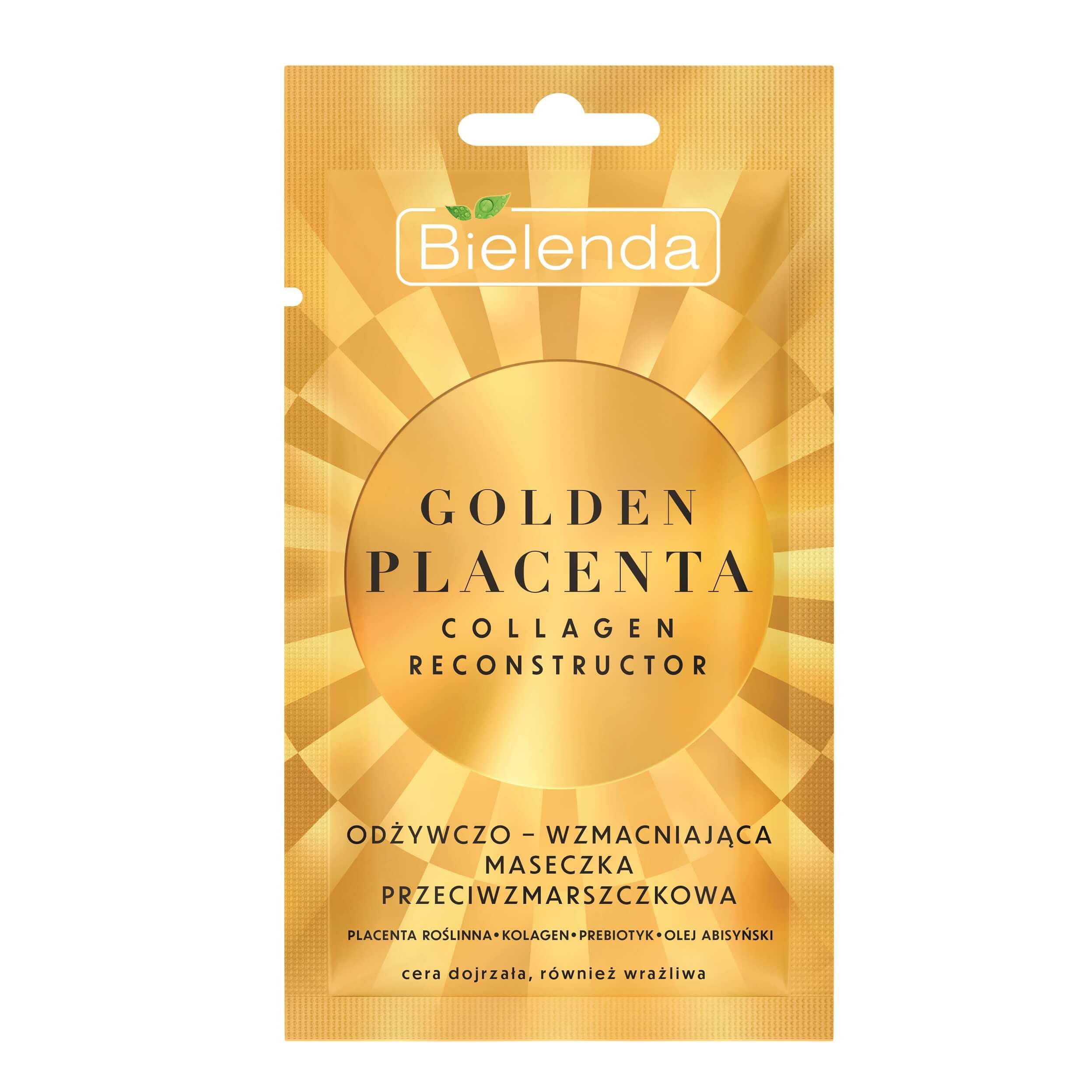 Bielenda Golden Placenta Collagen Reconstructor Nourishing and Strengthening Anti Wrinkle Mask 8g