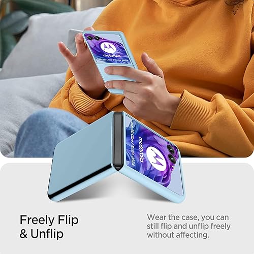 Vista 165 de Miimall Funda delgada para Galaxy Flip 7 con protector de pantalla integrado, grado militar, a prueba de golpes, a prueba de caídas, antiarañazos