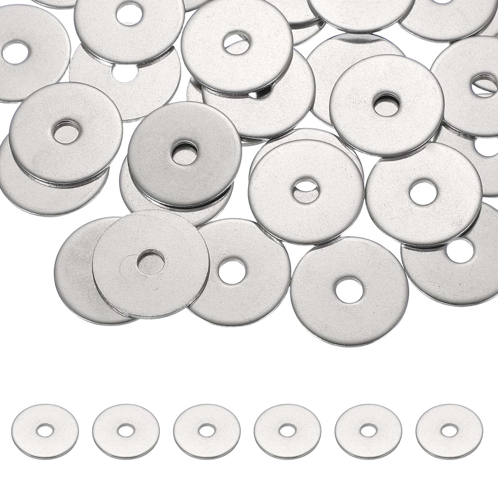 PATIKIL M6 x 30mm Metal Screw Washers Set, 36Pcs 304 Stainless Steel Flat Washers for Screws Bolts Factories Home Outdoor Projects