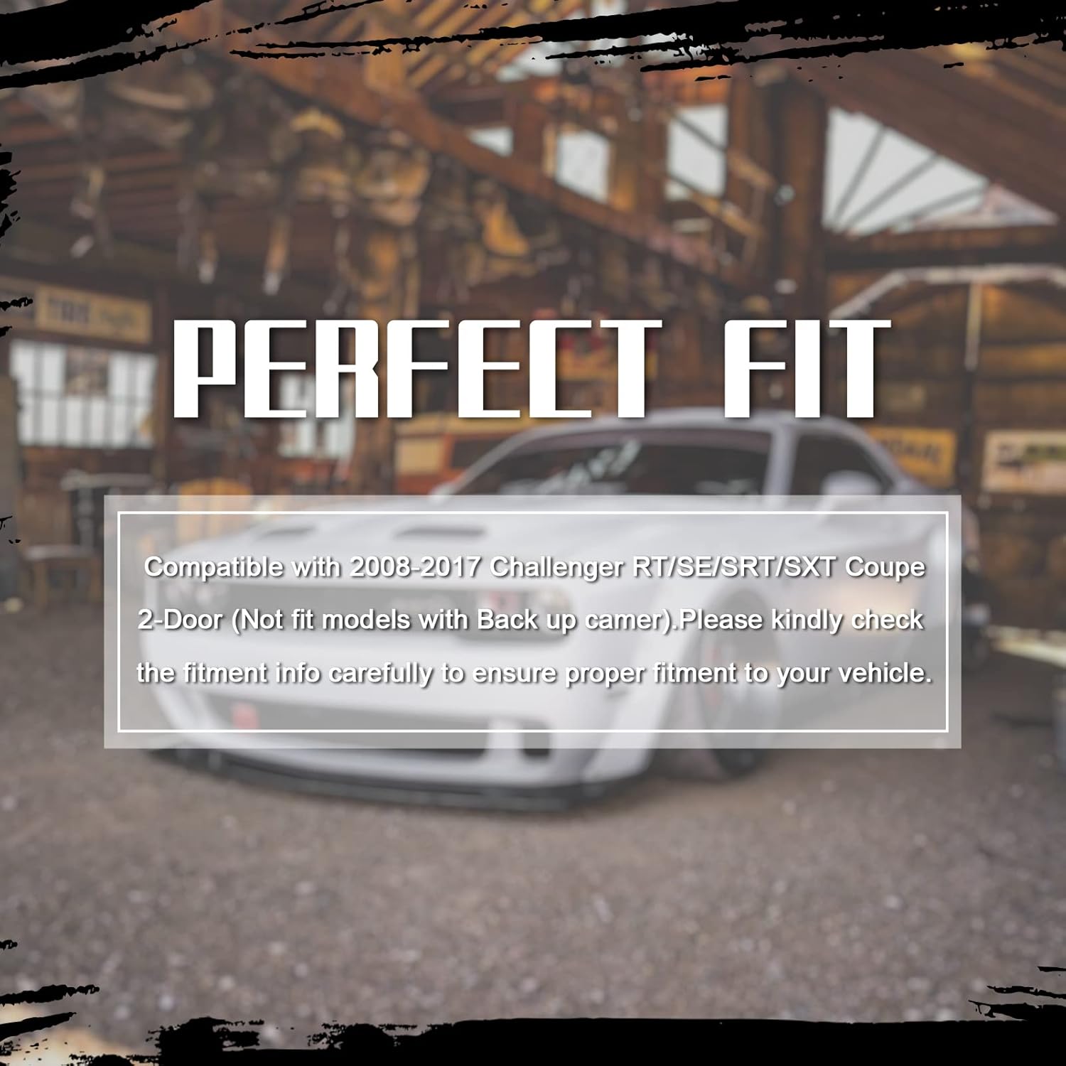 Challenger Rear Spoiler Compatible with 2008-2017 Dodge Challenger Coupe SRT/SXT/GT Demon Style Challenger Rear Trunk Spoiler Wing Challenger Spoiler Wing Matte Black