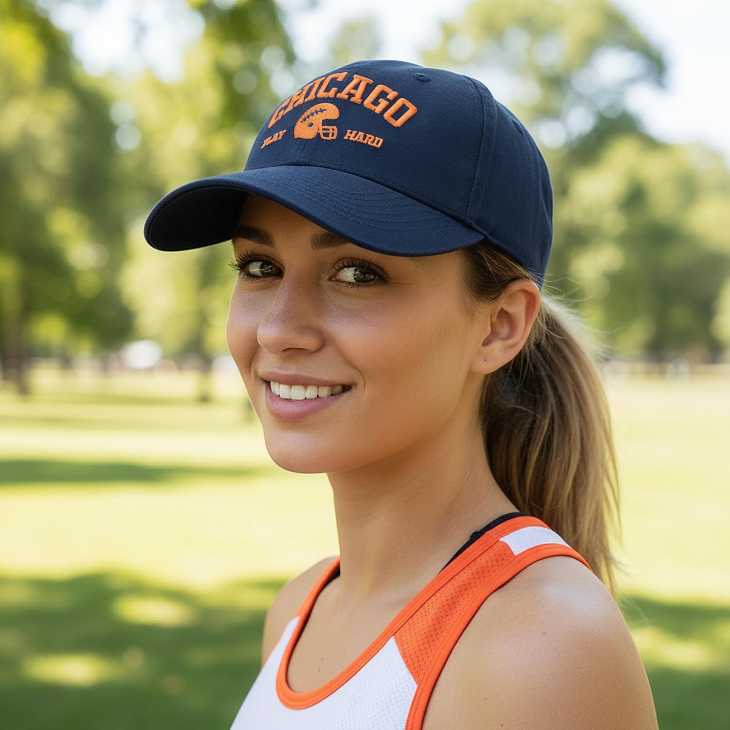 8858 Baseball Cap with City Name Embroidery for Men and Women, Adjustable Strap Casual Street Hat - Image 3