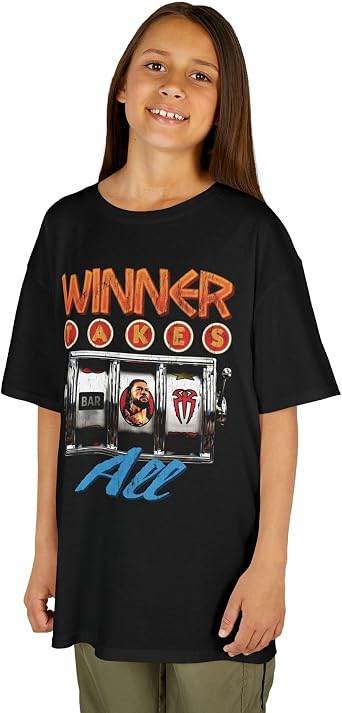 Roman Reigns Vegas Kids Tshirt Pro Wrestling Fan T-Shirt Tee Shirt for Youth Kids