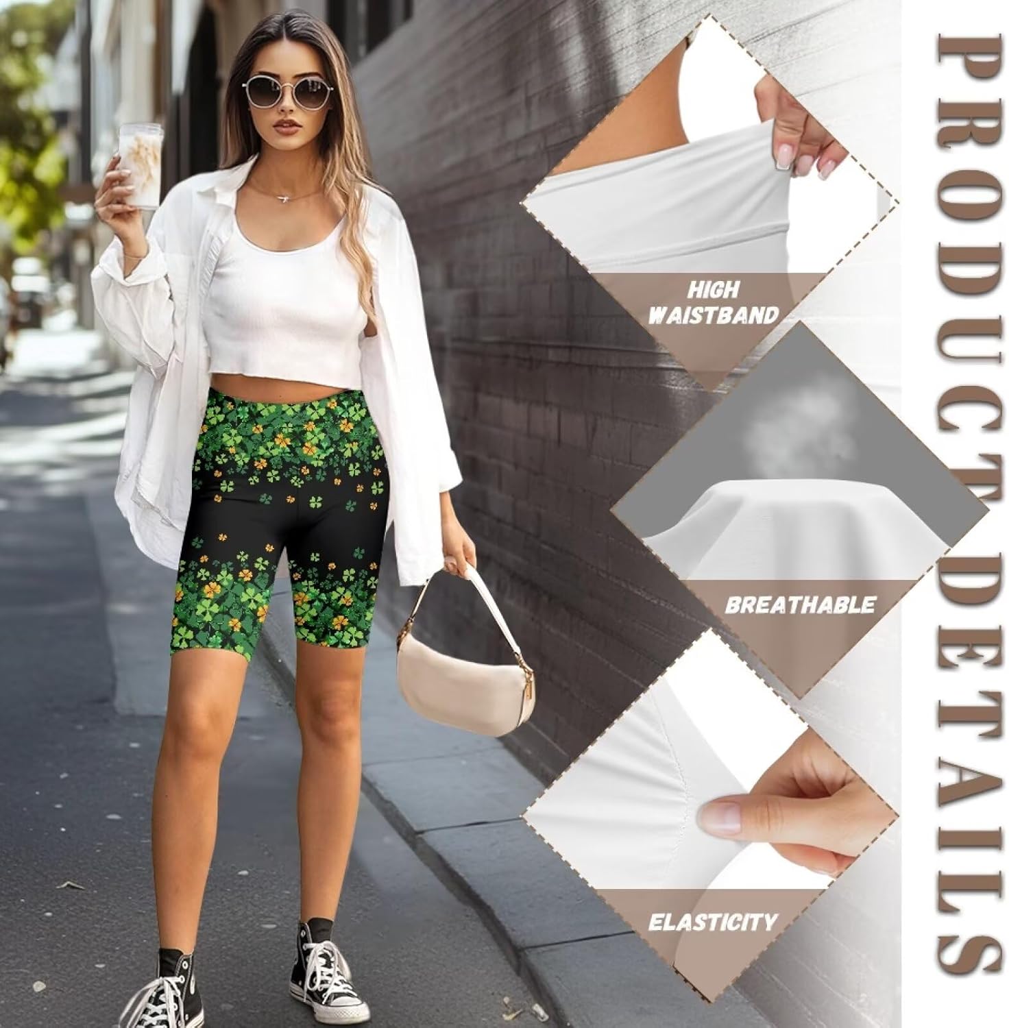 Biker Shorts Women Tummy Control Butterfly Soft Workout Shorts Butt Lifting Booty Shorts High Waisted Running Short