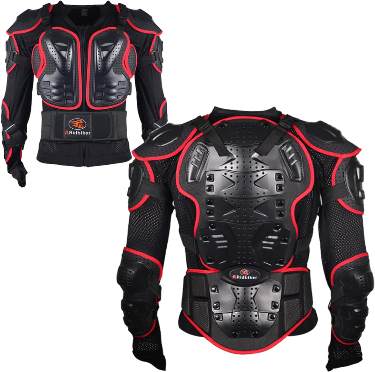 RIDBIKER Motorcycle Jacket Full Body Armor,Chest Protection Dirt Bike Gear for Men Motorcycle Gear Motorcycle Armor Motocross