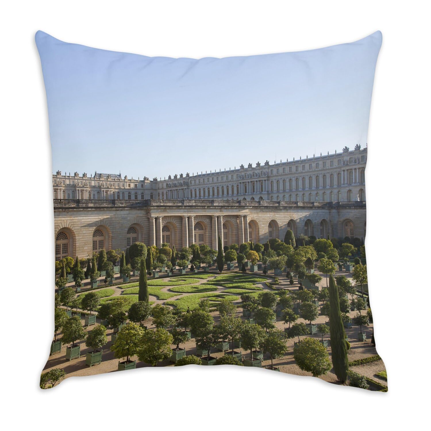 Coussin en velours Renaissance France Louis XIV blanc de prestige
