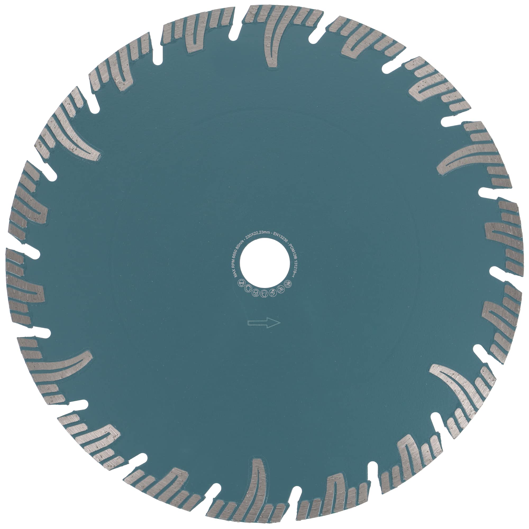 PRODIAMANT Disco Diamantato Professionale Granito Taglio Superveloce 230 mm x 22,2 mm Disco da Taglio Diamantato