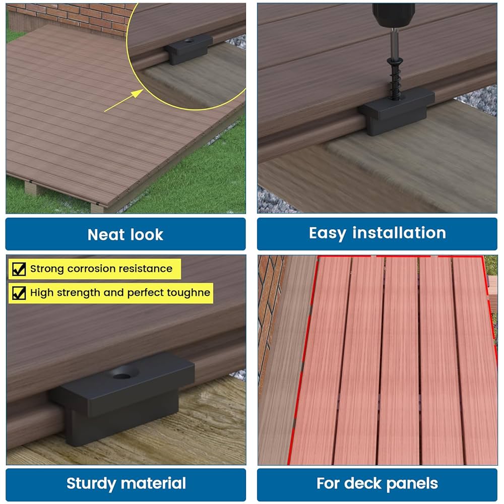 Amazon.com: Muzata 200PCS Hidden Deck Fasteners for