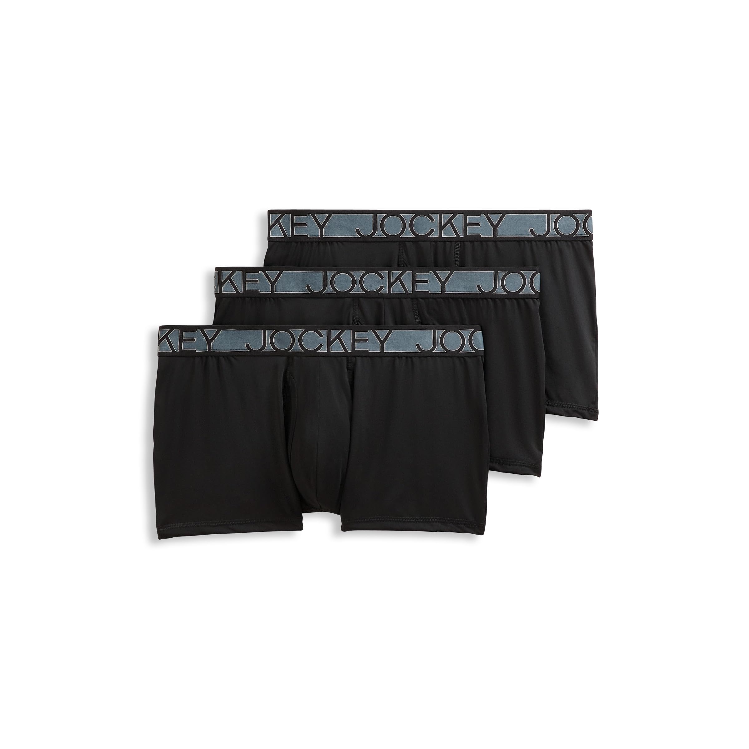 Jockey Men's Underwear Active Microfiber 2.5" Trunk - 3 Pack