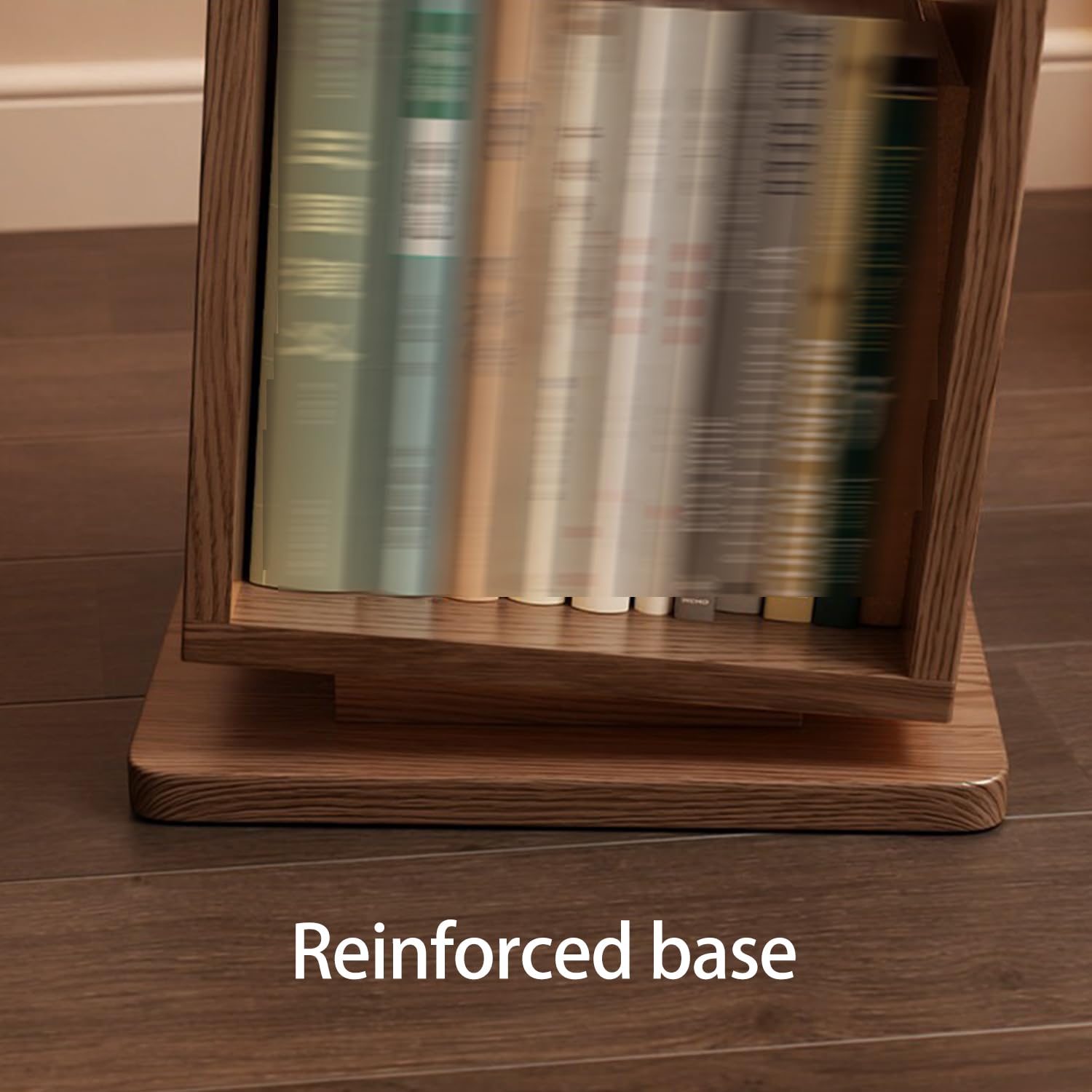 Unregelmäßig Geformtes Kleines Standregal,Tragbares Mini-Bücherregal,Offenes Vitrinenregal,Zweistöckiges Holzregal Für Wohnzimmer Schlafzimmer Arbeitszimmer Büro,Weiß,80x35x30cm