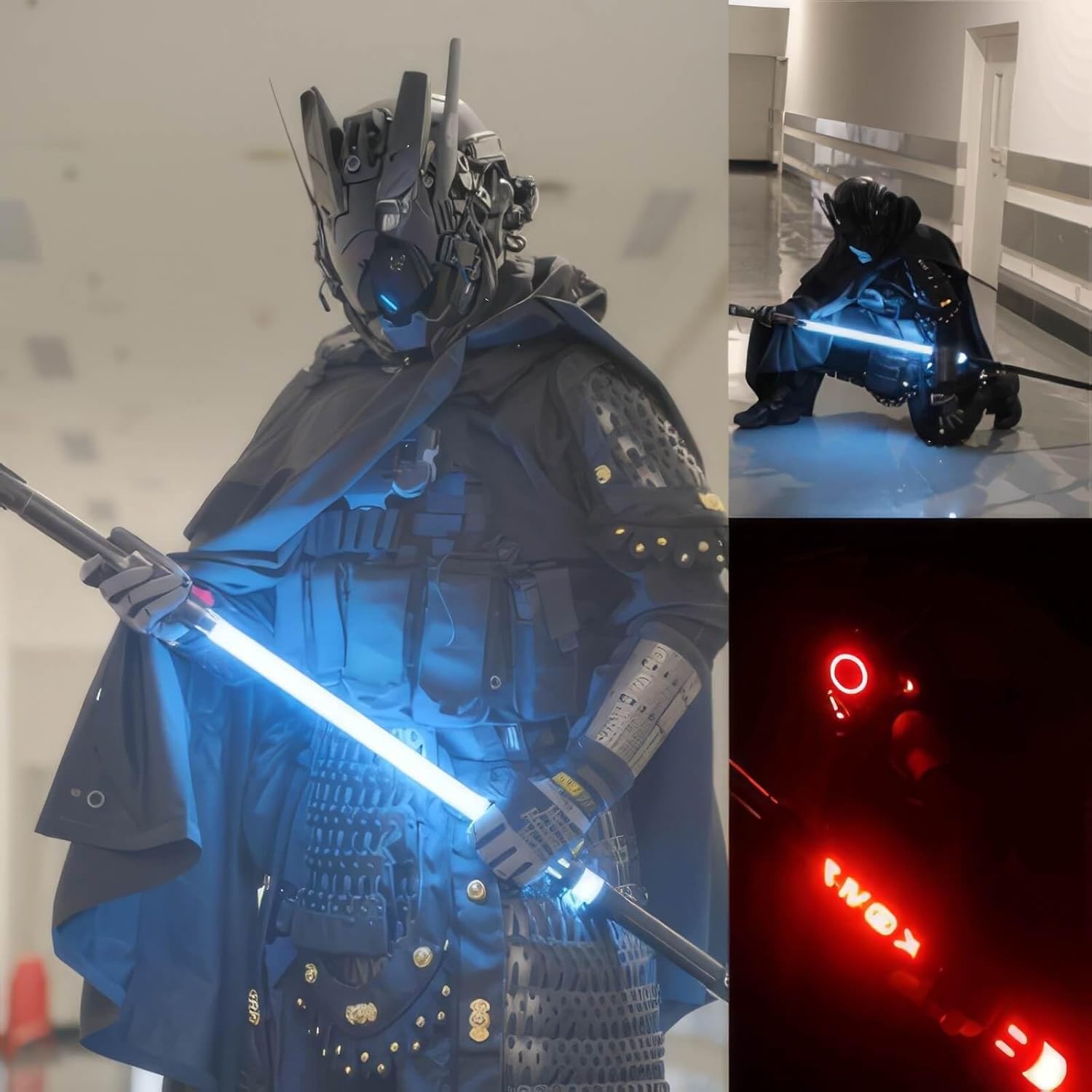 Lightsaber Scabbard, Cool Lightsaber Accessories Laser Sword Case, 95cm Web Style Aluminum Sheath for Lightsabers 1" Diameter or Smaller