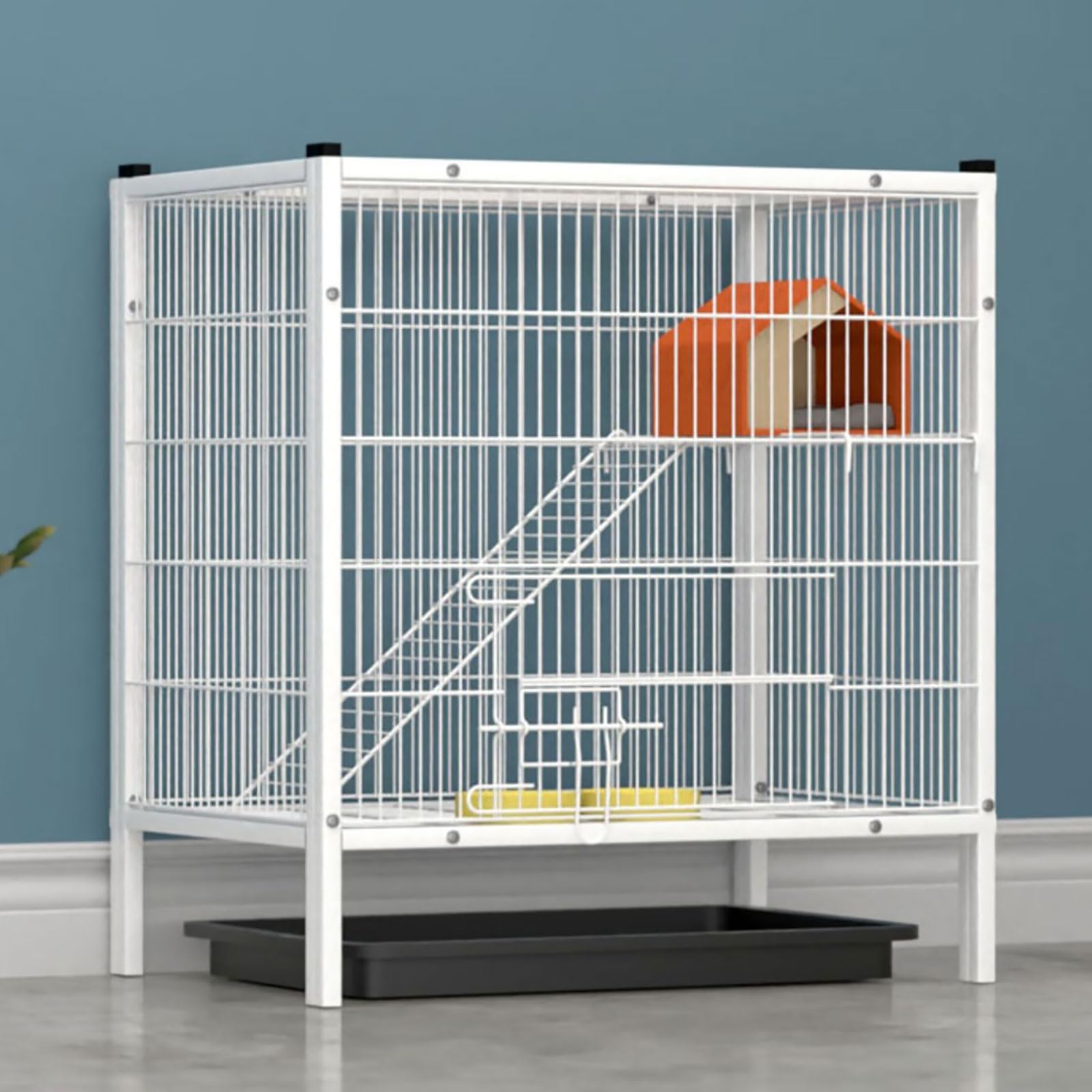HTTGDGDH Bird Cage Parrot Parakeet Bird Cage With Removable Tray For Canary Parakeet Cockatiel Lovebird Finch Small Parrot Budgies Travel Bird Cage,55x38x60cm