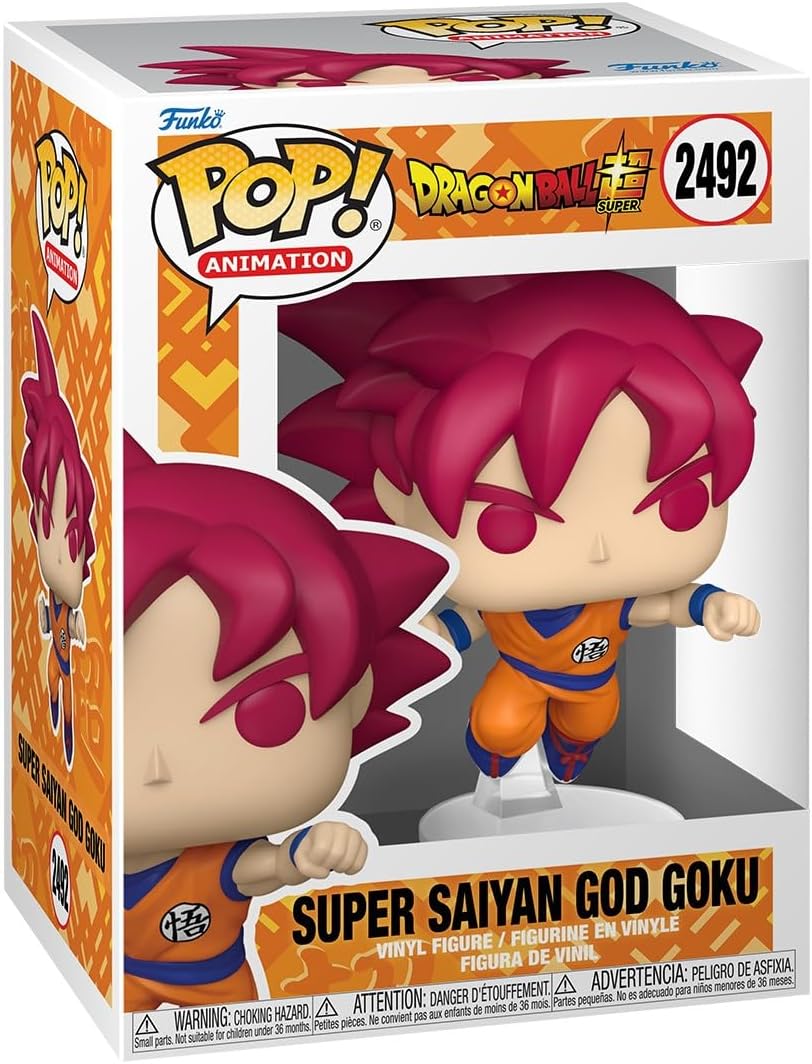 Funko Pop! Animacja: Dragon Ball Super - Goku - Czerwony - Figurka winylowa do kolekcjonowania - pomysł na prezent - Oficjalny towar - Zabawki dla dzieci i dorosłych - Anime Fans