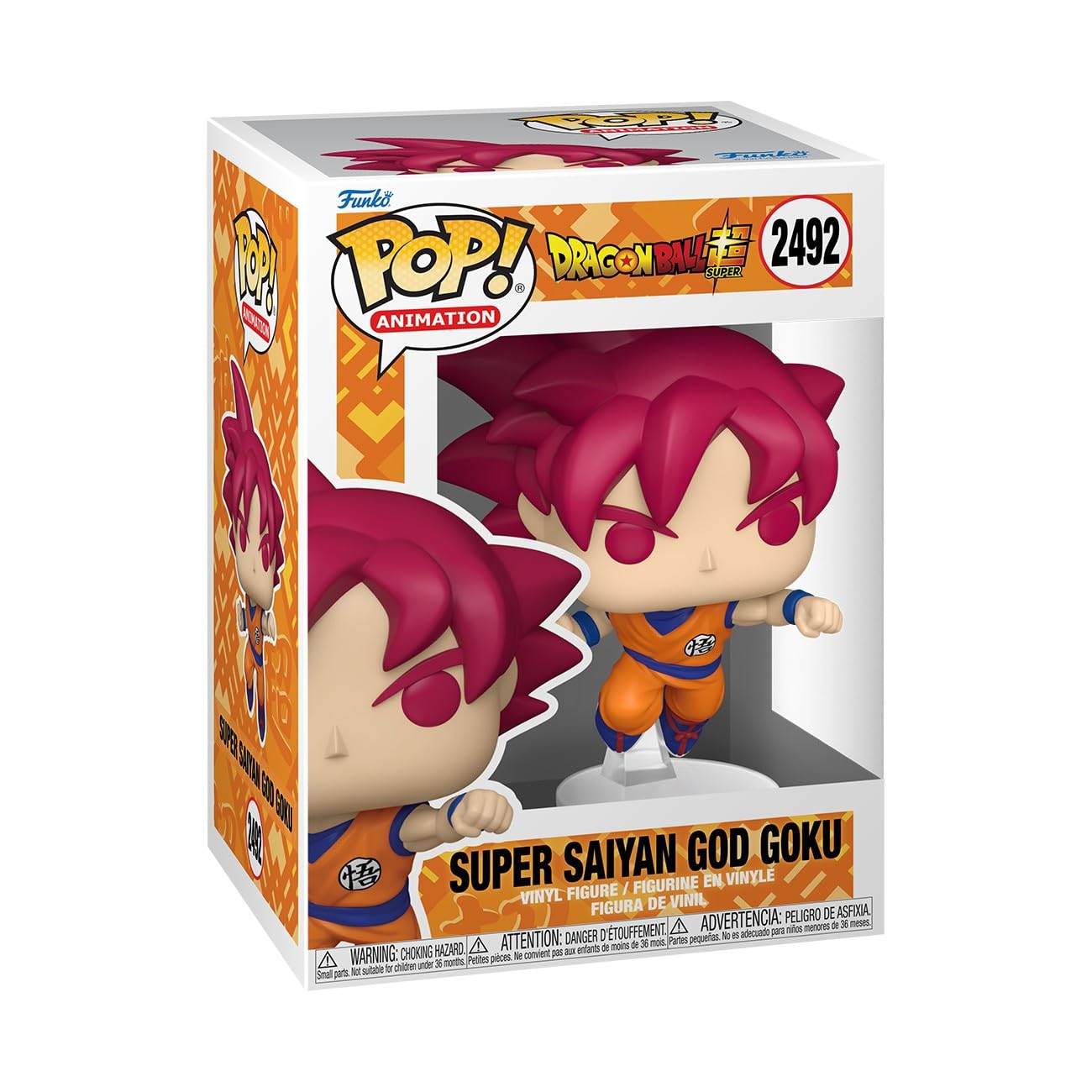 Funko Pop! Animation: Dragon Ball Super - Goku - Red- Figura de Vinilo Coleccionable - Idea de Regalo - Mercancia Oficial - Juguetes para Niños y Adultos - Anime Fans