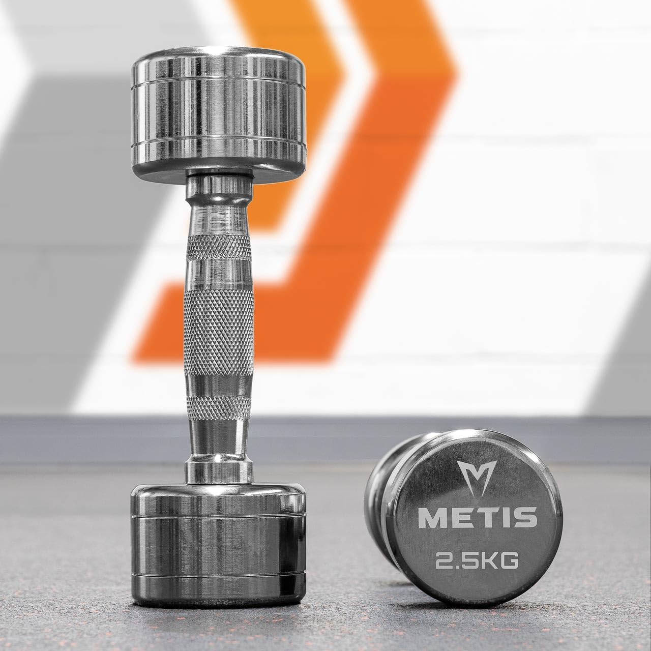 METIS Commercial Chrome Dumbbells [5.5lbs-66lbs] | Free Weights | Fitness Equipment