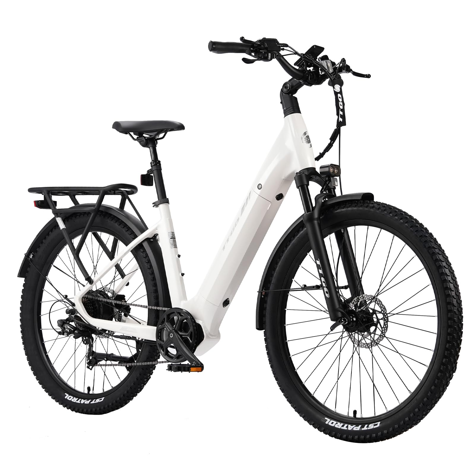 ttgo Z3 E-Bike Herren Damen, 27.5 Zoll E Bike für Erwachsene, 48V 15AH Akku, bis zu 120 km, E-Fahrrad mit 7-Gang-Getriebe, 250W Motor, City & Trekking Elektrofahrrad