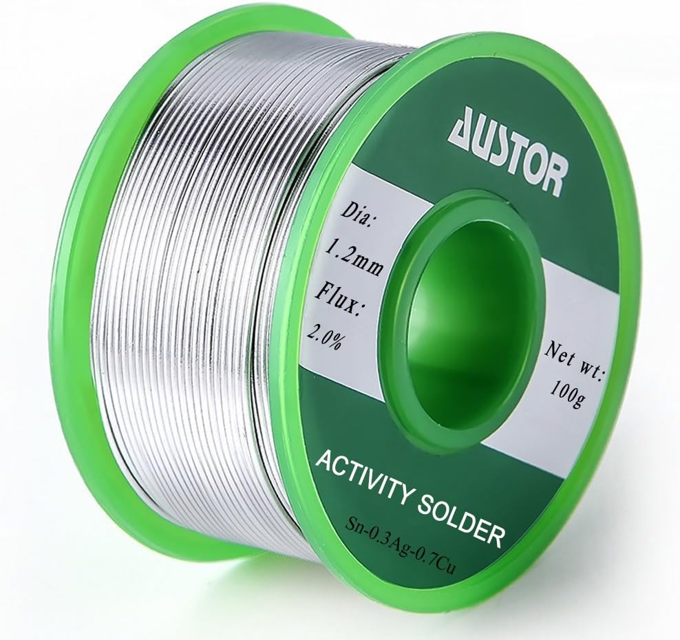 AUSTOR 1.2mm Lead Free Solder Wire with Rosin Core