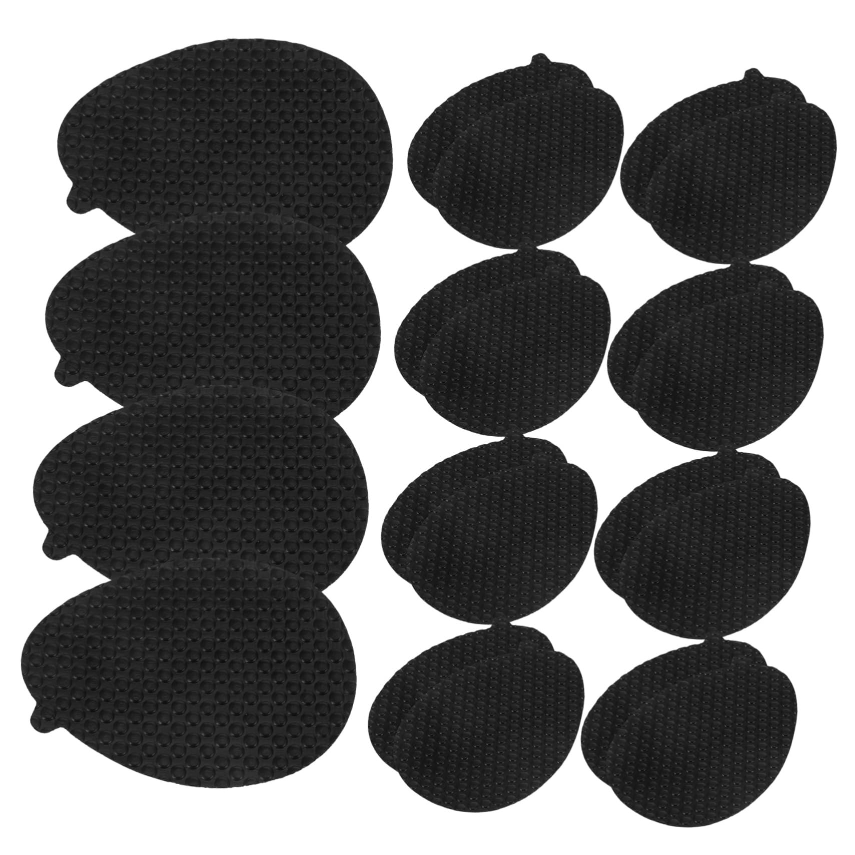 VALICLUD 5 Set Adesivi Suola Antiscivolo Cuscinetti Suola Alto Tacchi Protettori Tappi Pastiglie Talloni Per Scarpe Shoe Sole Protector Sole Protettore Resina Vinilica Nero 10 Paia*5