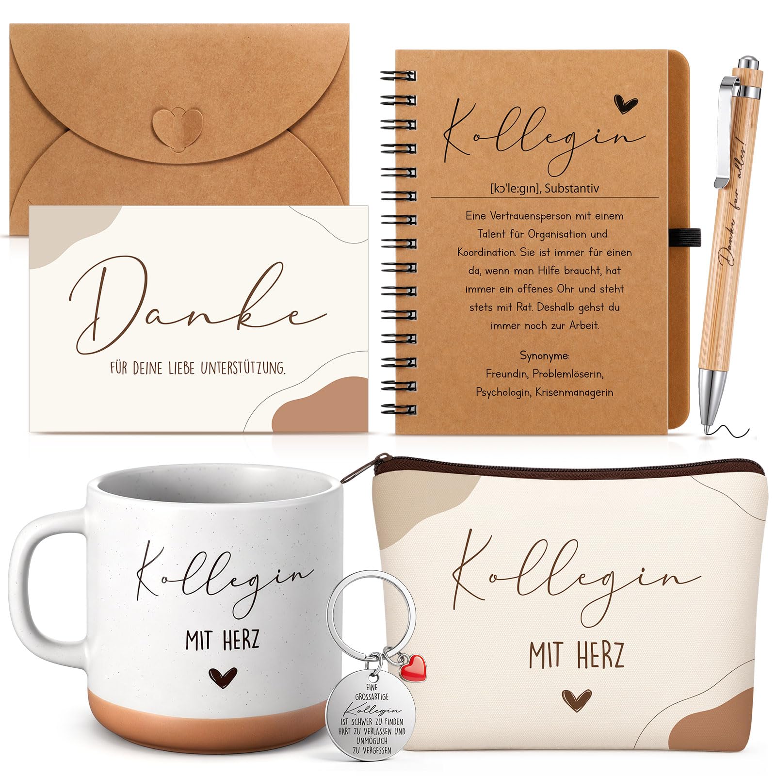 Regalo de despedida original para colega con taza y libreta 7