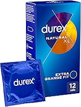 Durex Natural XL Condoms for Comfort and Safety, 12 XL Extra Large Condoms