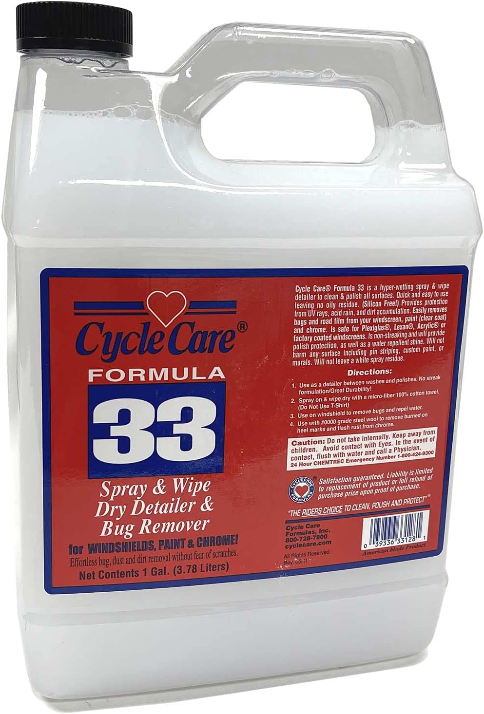Cycle Care Gallon Formula 33 Spray and Wipe Polish and Cleaner 33128
