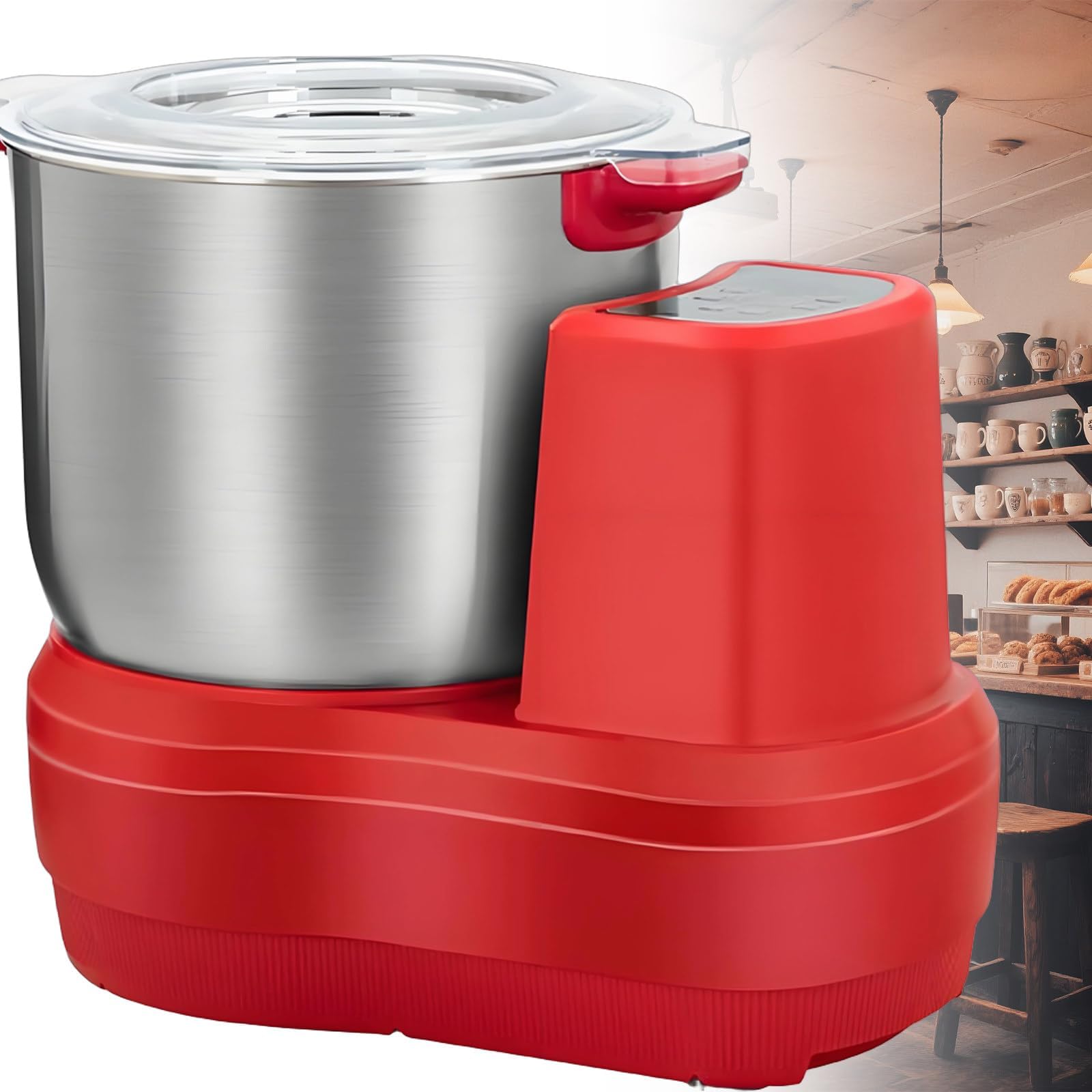 10L Freestanding Electric Dough Mixer with Fermentation Function & Stainless Steel Bowl, Ideal for Bread & Pizza Dough