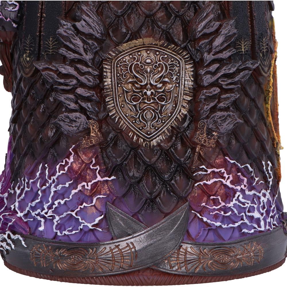 Nemesis Now Elden Ring Starscourge Radahn Tankard, żywica, oficjalny kubek do piwa Elden Ring, wyjmowana wkładka ze stali nierdzewnej, odlewana w najlepszej żywicy, fachowo ręcznie malowany