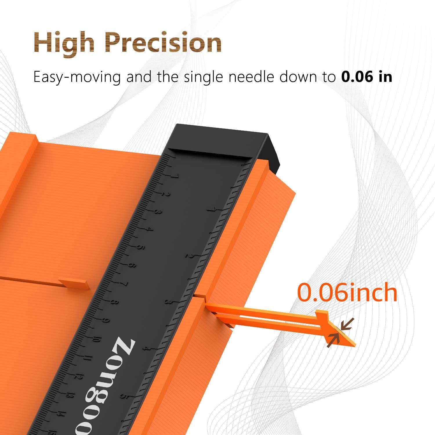 2 Pack Contour Gauge Profile Tool (5 inch+10 inch) Adjustable Lock, Precisely Copy Irregular Shape Duplicator, Welding Woodworking, Measuring Tool for DIY Handyman by ZONGOOL